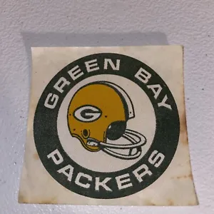 Vintage NFL Green Bay Packers 3" Cloth Sticker.  1970's Excellent Condition Rare - Picture 1 of 1