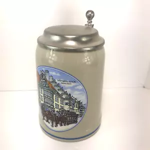 Vintage TK Bavaria Germany 0,5 Liter Steinzeug Zinn Deckel Bier Stein Barware - Bild 1 von 8