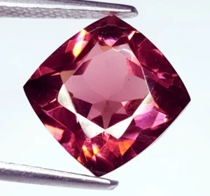 Certified Natural Padparadscha Sapphire 10 Ct Loose Gemstone Cushion Cut W211 - Picture 1 of 13