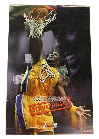 2003 Starline Karl Malone Poster #3222 ^ 22.25" x 34.5" ^ Los Angeles Lakers Cover