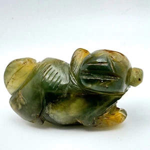 Jade Carved Mythical Beast Monkey? Figurine Rustic Stone Antique 17 c ? - Picture 1 of 11