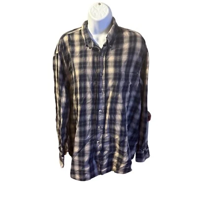 Duck Head brown and black plaid button front shirt size L - Image 1 of 4