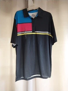 Slazenger Shirt Herren XL schwarz Golf kurzärmelig Hydro-Dri UPF 30 - Bild 1 von 8