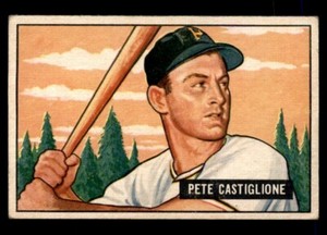 1951 Bowman #17 Pete Castiglione EX-MT