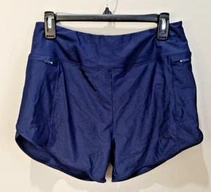 Pudolla Men's Sportswear Navy Blue Shorts Large Lined Zippered Pockets New Tag - Picture 1 of 13