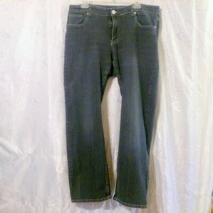 DKIN Women's Black Embellished Stretch Embroidery Flap Pocket Jeans Size 16W - Picture 1 of 5