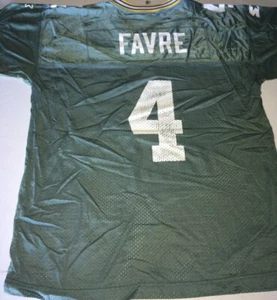 GREEN BAY PACKERS BRETT FAVRE STARTER JERSEY YOUTH SIZE XL 18-20 GREEN - Picture 1 of 2