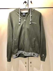 Champion Jacke olive/grün Gr.L Herren Sweatjacke Reißverschluss gefüttert Sport - Bild 1 von 11