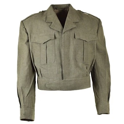 Original Genuine Belgian Belgium army Field ike jacket Olive OD Eisenhower wool - Image 1 of 2