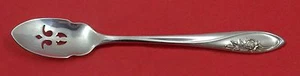 Sculptured Rose by Towle Sterling Silver Olive Spoon Pierced 5 3/4" Custom Made - Picture 1 of 1