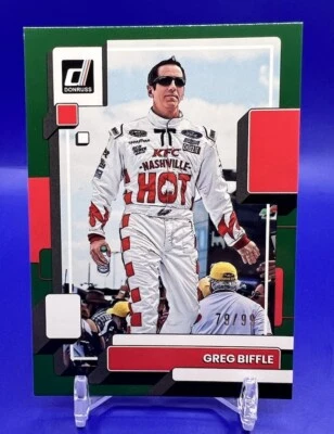 Greg Biffle /99 Green 2023 Panini Donruss Racing Nascar KFC Nashville Hot Ford - Image 1 of 2