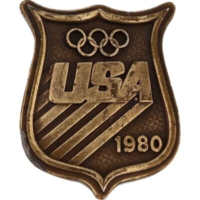 K2 滑雪 奥林匹克 冬季 比赛队 美国 Lake Placid 纽约 80 年代 复古皮带扣 — 第 1/4 张图片