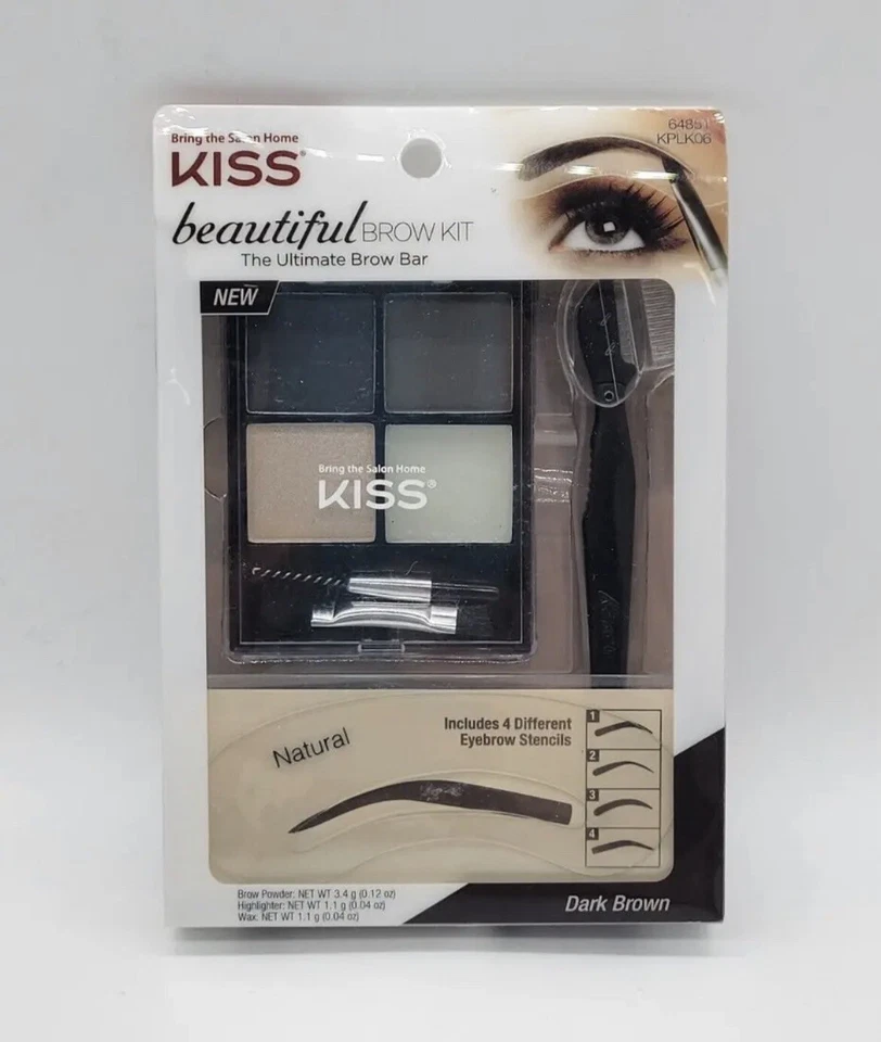 KIT DE CEJAS BESO HERMOSO 64851 MARRÓN OSCURO LA BARRA DE CEJAS DEFINITIVA Foto 1 de 2