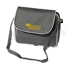 Grey Side Bag With Yellow Beads   Long Ride For Universal Bsa Motorbikes