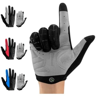 ROCKBROS Cycling Gloves Full Finger MTB Bike Glove Anti-shock Touchscreen Gloves - Image 1 of 4