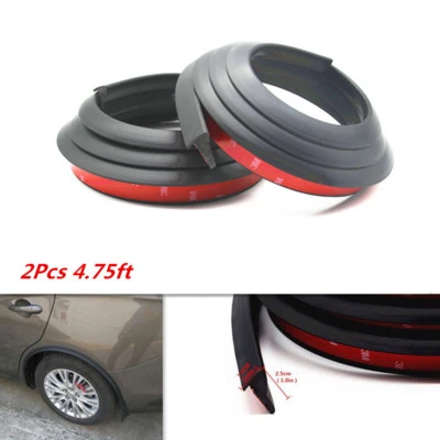 2Pcs Car Fender Flare Wheel Scratch Mat Eyebrow Anti-collision Pad Protector Lip - Image 1 of 4