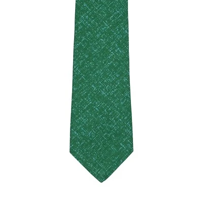 Kiton Napoli 7 - Pliegue Corbata Scratch Verde Rolex Seda / Lino 148cm 8.5cm - Imagen 1 de 2