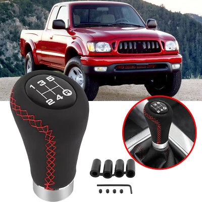 For Toyota Tacoma Manual Shift Knob Gear Stick Shifter Lever Leather 5 Speed Foto 1 de 4