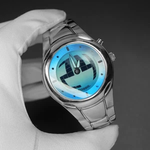 Super Rare Fossil Big Tic JR-8093 Men's Wrist Watch Blue dial Dial - Picture 1 of 14