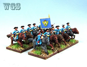 15MM WGS Seven Years War SYW Painted Russia Dragoons RB11 - Picture 1 of 5
