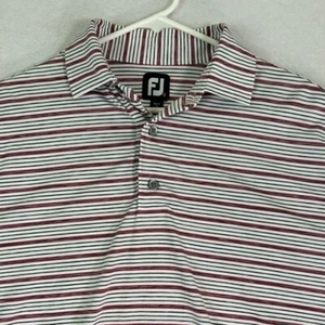 Footjoy FJ Camicia Uomo Grande Golf Polo Righe Performance Elasticizzata Casual - Foto 1 di 8