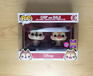 Funko Pop! Disney CHIP und Dale 2er Pack beflockt 2017 Summer Convention Exclusive - Bild 1 von 6