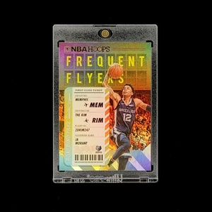JA Morant - 2020-21 NBA Hoops Basketball Frequent Flyers Holo Parallel Insert #7 - Picture 1 of 2