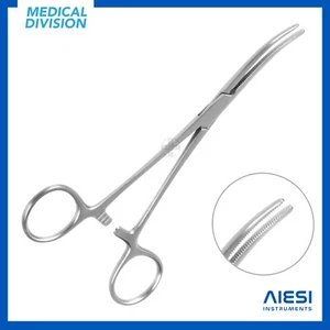 Pinza emostatica di KLEMMER in acciaio inox curva 14/16/18/20 cm - curvo - Foto 1 di 1