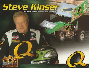 2007 Steve Kinser Quaker State World of Outlaws WOO Sprint Car Hero Card - Bild 1 von 2