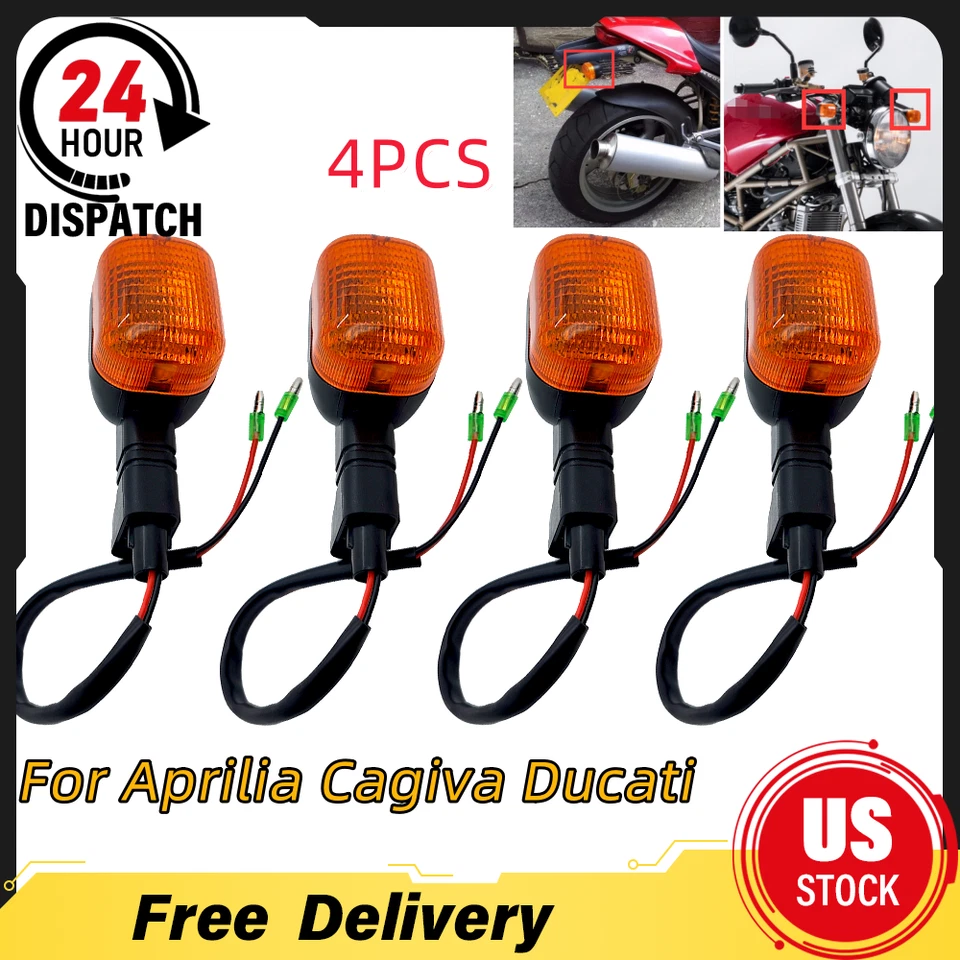 For Cagiva Ducati 2Pair of Indicators turn Signal Blinker Winker front/rear - Image 1 of 4