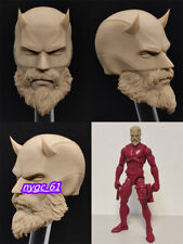 Unpainted 1:12 Old Daredevil Ben Affleck Head Sculpt For 6'' Male Figure Doll