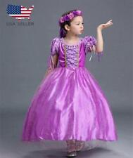 Kid Girl Sofia First Princess Long Dress up Costume Cosplay Halloween 5/6(130)