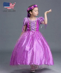 Kid Girl Sofia First Princess Long Dress up Costume Cosplay Halloween 5/6(130) - Picture 1 of 12