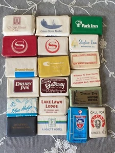 Vintage New Old Stock Lot of 19 Mini Travel US & Canada Hotel Soap Bars - Picture 1 of 2