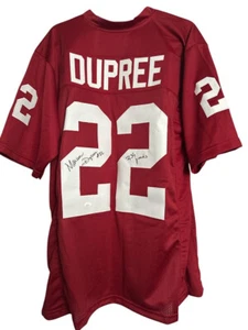 Marcus Dupree Signed Custom Jersey Inscribed "239 Yards" (JSA) - Picture 1 of 4