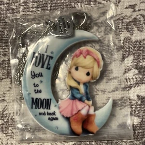 Precious Moments I Love You to the Moon And Back Necklace 20” NEW - Picture 1 of 3