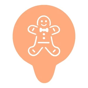 Gingerbread Coffee Stencil For Christmas Latte Ginger Bread Hot Chocolate UK - Picture 1 of 12