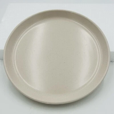 Piedra + Lain Luz Moteada Taupe Gres 10.25" Plato de Cena Borde Derrame Foto 1 de 4