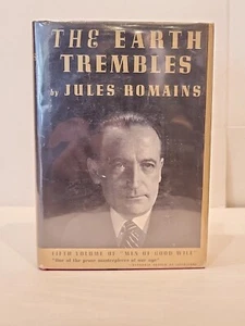The Earth Trembles Jules Romains 1936 HC/DJ First American Edition Knopf Borzoi - Picture 1 of 6