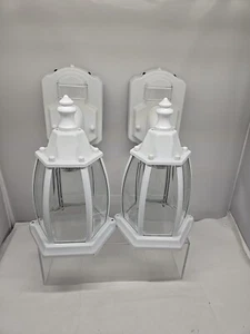 OUT DOORDOWN ARM LANTERN SCONCE LIGHTS WITH DUSK TO DAWN SENSOR (2 PACK) - Picture 1 of 9