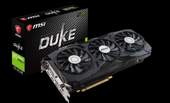 MSI GeForce GTX 1080 Ti DUKE 11G OC Graphics Card  - Image 1 of 1