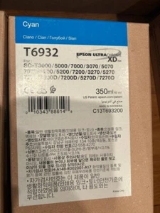 Epson T6932 UltraChrome XD Cyan Toner Cartridge - Picture 1 of 1