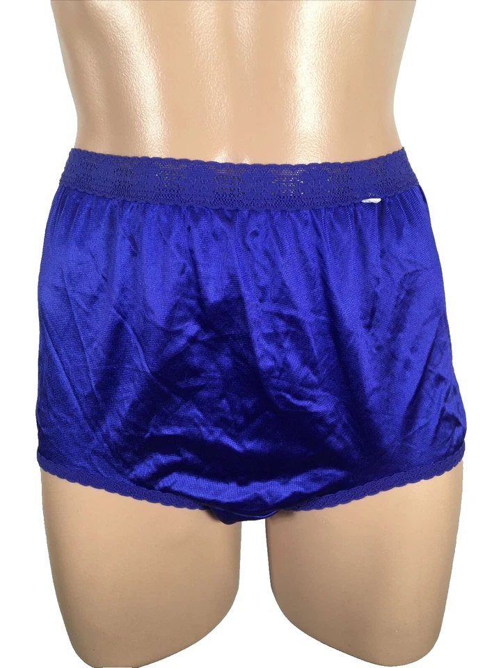 DE COLECCIÓN 1980 REFUERZO DE SETAS ABUELA NAILON BRAGAS ENCAJE TRANSPARENTE Royal Purple 7 NUEVO Foto 1 de 4