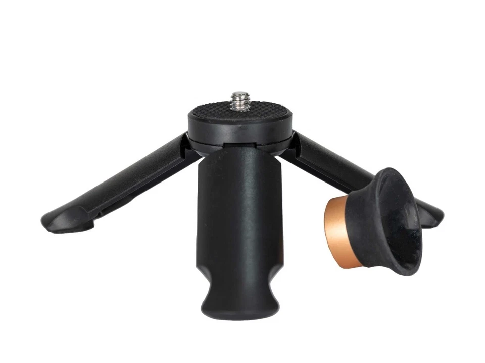 Mini-Stativ mit abschraubbarem Saugnapf, Ringleuchten Halterung, Kamerahalterung - Bild 1 von 3