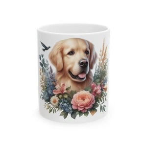 Golden Retreiver Dog  Adorable Dog Lover's Ceramic Mug,  Pet Lover - Picture 1 of 13