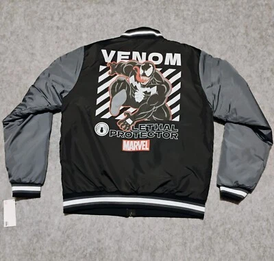 Abrigo MARVEL Venom Lethal Protector Gráfico Cremallera Completa Niños Talla 18/20 XL Negro  Foto 1 de 4