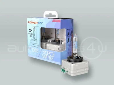 M-TECH Powertec D3S 5000K (SuperWhite) XENON HID Headlight Light Bulbs PAIR - Image 1 of 3