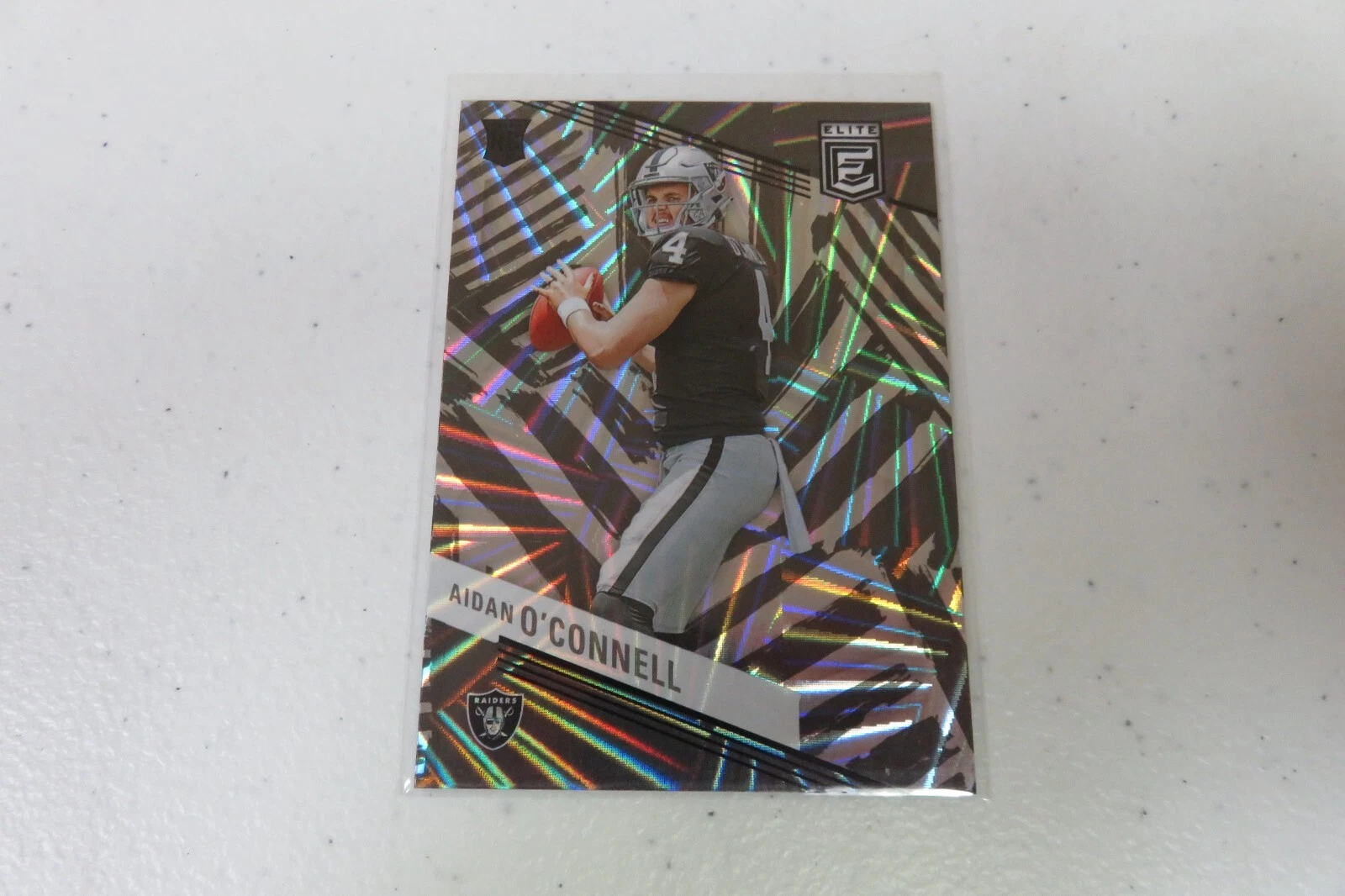 2023 Donruss Elite Aidan O'Connell RC Razzle Dazzle SSP SP 101 CASE HIT Raiders