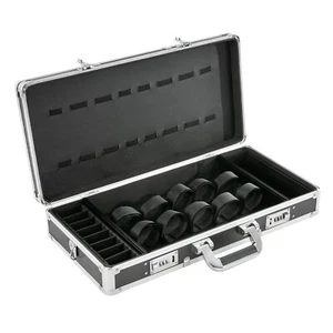 Salon Barber Shear Case Hair Stylist Tool Kit Organizer Travel Haircut Carry Box - Picture 1 of 18