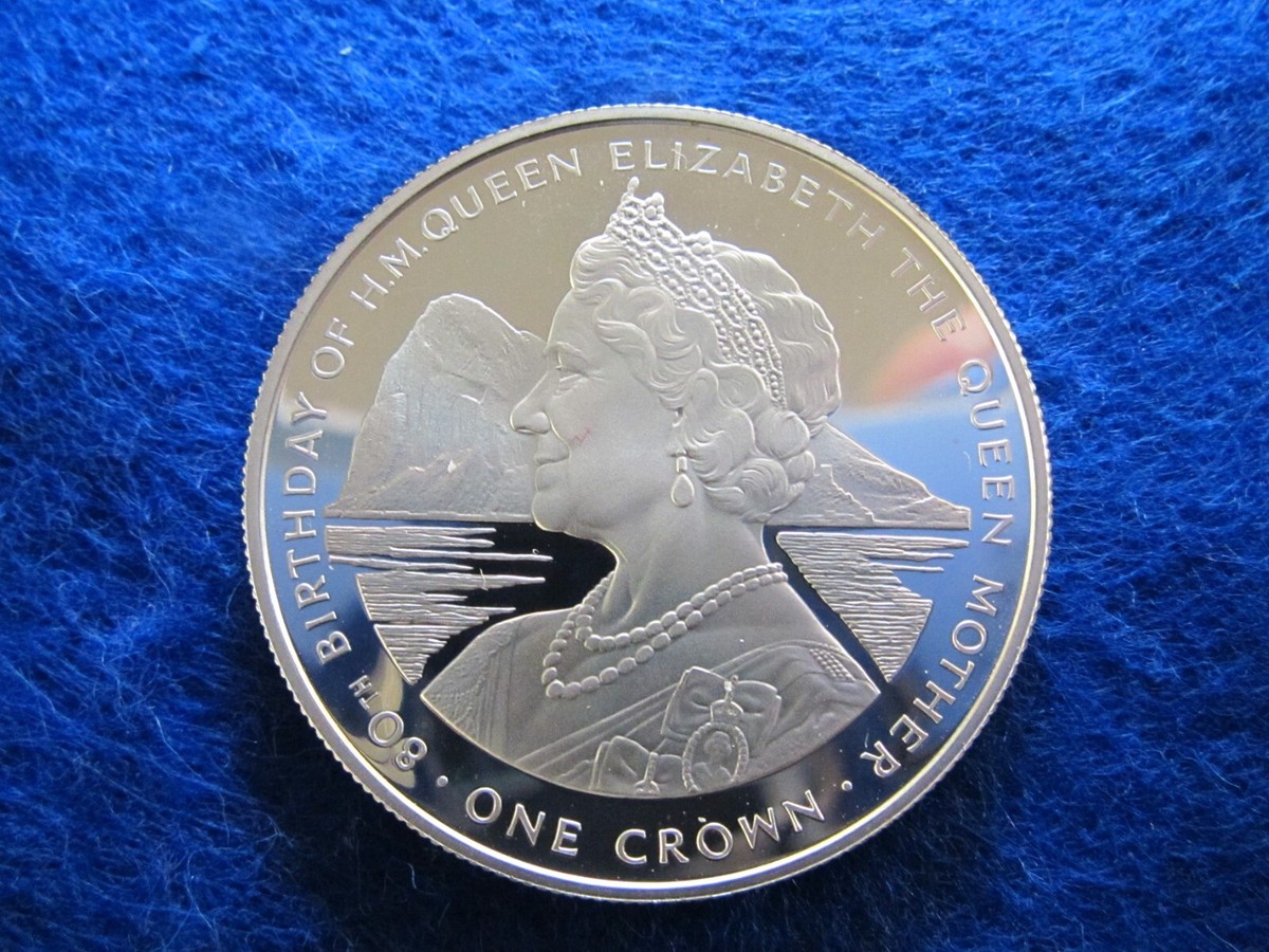 GIBRALTAR ELIZABETH II CROWN 銀貨 1980年 GIBRALTAR ELIZABETH II CROWN 銀貨 1980年